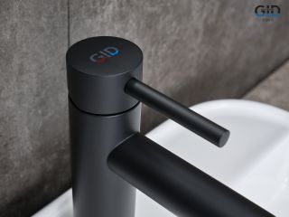 Смеситель для раковины Gid Berlin SS080-BM-K SS080BMK черный матовый